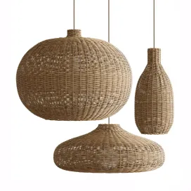 Wicker Chandeliers